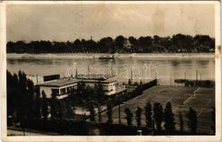1942 Budapest III. Rendőrtiszti Atlétikai Club a Tímár utcában, teniszpályák, Margitsziget (fl)