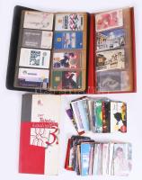 cca 200-300 darab telefonkártya és prospektus.