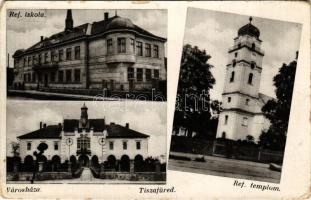 1935 Tiszafüred, református iskola és templom, városháza (EB)