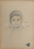 Olvashatatlan jelzéssel vagy jelzés nélkül: kb. 21 db tanulmányrajz (néhány kivételével portré), töb...