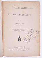 Vargyas Lajos: Áj falu zenei élete /Tanya, falu, mezőváros II./ Bp., 1941. Kir. M. Pázmány P.-Tud.eg...