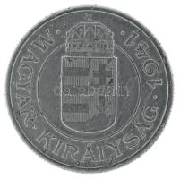 1941. 2P Al "hullámos talpú" T:XF,VF anyaghiba
Hungary 1941. 2 Pengő Al "base of 2 i...