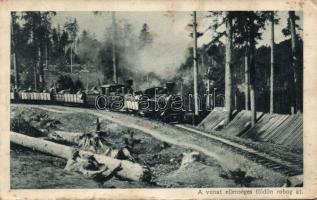Military WWI a train crossing the enemy zone (Rb)