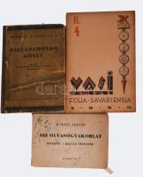 Vegyes könyv tétel részben zenetörténet Vasi szemlék, Kodály zenepedagógiai munkák, stb