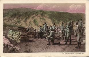 Military WWI Artillery in the mountains of Montenegro