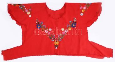 Kalocsai mintával hímzett női felsőruha