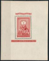 1951 80 éves a magyar bélyeg 1Ft blokk ferdén elfogazva