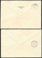 Liechtenstein 1946 Mi blokk 4 vaduzi és schellenbergi bélyegzésű FDC (Mi EUR 185.-)