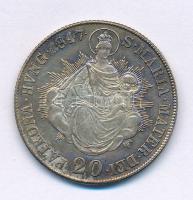 1847B 20kr Ag "V. Ferdinánd" T:AU patina Hungary 1847B 20 Kreuzer Ag "Ferdinand V" C:AU patina Huszár:2081.,Unger III.: 1419.