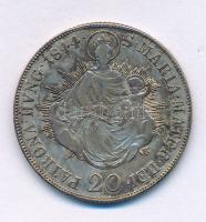 1844B 20kr Ag "V. Ferdinánd" T:VF,F juszt., patina Huszár: 2081., Unger III.: 1419.