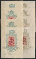 1939 Bethlen blokkpár 4 db (40.000) (kisebb hibák / small faults)