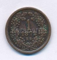 1872KB 1kr Cu "Angyalos címer" T:XF,VF ph.  Adamo M4.1