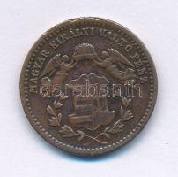 1872KB 1kr Cu "Angyalos címer" T:XF,VF ph. 
Adamo M4.1