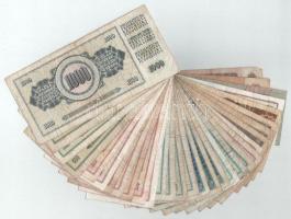 Vegyes, 30db-os külföldi bankjegytétel, benne Jugoszlávia, Csehszlovákia, Bulgária T:F,VG
Mixed, 30...