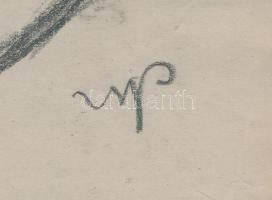 Olvashatatlan jelzéssel: László Gyula rajzol. László Gyula (1910-1998) Széchenyi-díjas régész, törté...