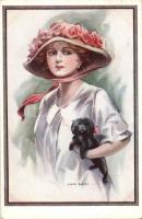 Lady and dog s: John Elvin (Rb)
