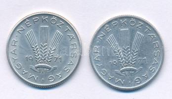 1971. 20f Al "akasztófás" + 1971. 20f Al T:XF Hungary 1971. 20 Fillér Al "7971" strike error + 1971. 20 Fillér Al C:XF Adamo F4.2, Krause KM#573