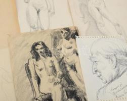 Radnai Panni (1904-): 21 db tanulmányrajz, közte híres személyiségek (Kodály Zoltán, Maurice Vagh-We...