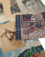 Olvashatatlan jelzéssel vagy jelzés nélkül: 30 db rajz, közte több női akt tanulmány. Klf. technikák...