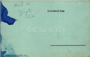 Eger, Deák Ferenc utca, Gyógyszertár, lovaskocsi. Baross nyomda (fl)