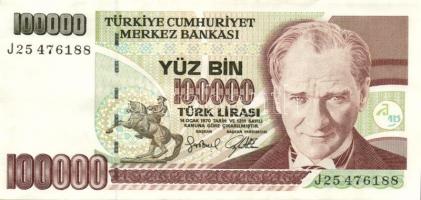 Törökország/Turkey 3x 100000L T:2, Mongólia 1T, 5T T:1