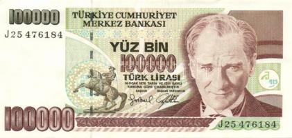 Törökország/Turkey 3x 100000L T:2, Mongólia 1T, 5T T:1