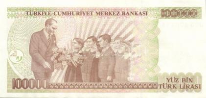 Törökország/Turkey 3x 100000L T:2, Mongólia 1T, 5T T:1