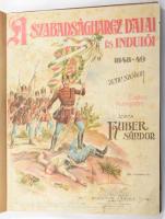 ca 1910 Az 1848-49-iki szabadságharcz dalai és indulói. Litho címlapos kottafüzet 84p. Jó állapotban, kissé kopott vászonkötésben