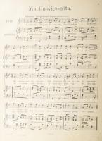 ca 1910 Az 1848-49-iki szabadságharcz dalai és indulói. Litho címlapos kottafüzet 84p. Jó állapotban...