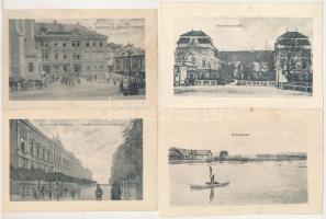 29 db RÉGI kétoldalas kép, magyarországi és külföldi város képeslapok fotója / 29 pre-1945 double-sided images of Hungarian and foreign town postcards (non PC)