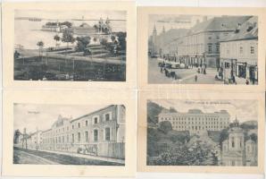 29 db RÉGI kétoldalas kép, magyarországi és külföldi város képeslapok fotója / 29 pre-1945 double-si...