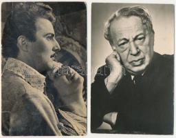 18 db RÉGI és MODERN színész lap, magyar és külföldi, vegyes minőségben / 18 pre-1945 and modern Hun...