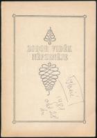 Ujhelyi Tiborné (összeállította): Zobor vidék népzenéje. Veszprém, é.n. Eötvös KÁroly megyei könyvtár. 69p. csak 400 pld. Kiadói papíborítóval, ráírással
