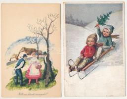 40 db RÉGI és MODERN képeslap vegyes témában és minőségben, több sérült, közte magyar és külföldi vá...