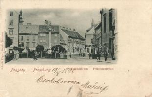 1898 Pozsony Franziscan square (EK)