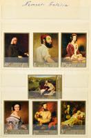 Kis magyar tétel, benne kis és közepes berakóban bélyegek (a kis berakóba beletapadt a bélyegek egy része) + ömlesztett bélyegek, közte emlékív, több példányos értékek stb.