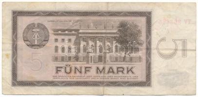 Német Demokratikus Köztársaság 1964. 5M "YV 363665" T:F
German Democratic Republic 1964. ...