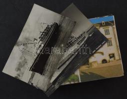 100 db MODERN vegyes város képeslap, közte RÉGIEK / 100 modern mixed town postcards with pre-1945 ones