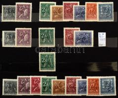 Két háború közötti sorok, darabok, csatos közepes berakóban