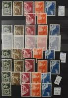 1945 előtti sorok, blokkok és darabok 8 lapos 8 soros újszerű Philux berakóban