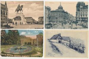 Budapest - 15 db RÉGI város képeslap vegyes minőségben