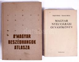 Molnár József: A magyar beszédhangok atlasza. Bp., 1970, Tankönyvkiadó. Vászonkötésben, +  Hajdú Mihály-Kázmér Miklós Magyar nyelvjárási olvasókönyv Tankönyvkiadó, 1974