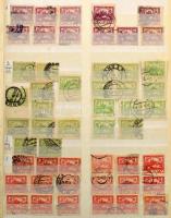 Csehszlovákia 1918-1935 nagyrészt pecsételt több példányos készlet sok Hradzsinnal, benne klasszikus...