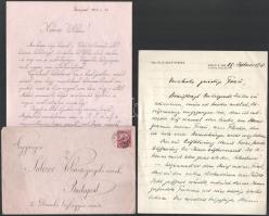 1927-1931 2 db levél Sulczer Vilmos gyárigazgatónak Peter Bauwens (1886-1963) és Schubert M. Ferenc labdarúgó-játékvezetőtől