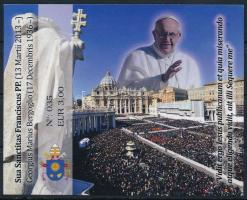 2013 Ferenc pápa beiktatása emlékív