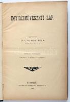 Egyházművészeti Lap. Szerkeszti Dr. Czobor Béla. V. évfolyam, 1884. 384p. Egészvászon kötésben