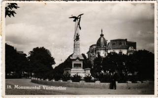 1936 Ploiesti, Ploesti, Ploesci; Monumentul Vanatorilor / military heroes monument (EM)