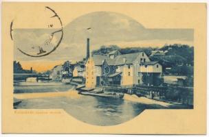 1923 Kolozsvár, Cluj; Szamos részlet, malom. Keszey Albert kiadása / Somes riverside, mill