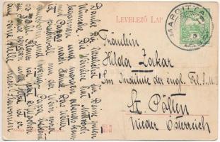 1912 Margitta, Marghita; Városháza. Pollák Lajos kiadása / town hall (fl)