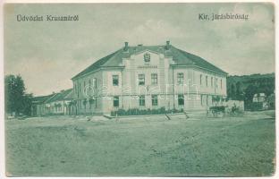 Kraszna, Sz.-Kraszna, Crasna (Szilágy megye); Kir. Járásbíróság / district court (ázott / wet damage)